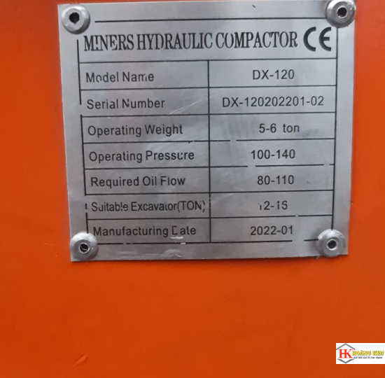 Đầm rung thủy lực DX120